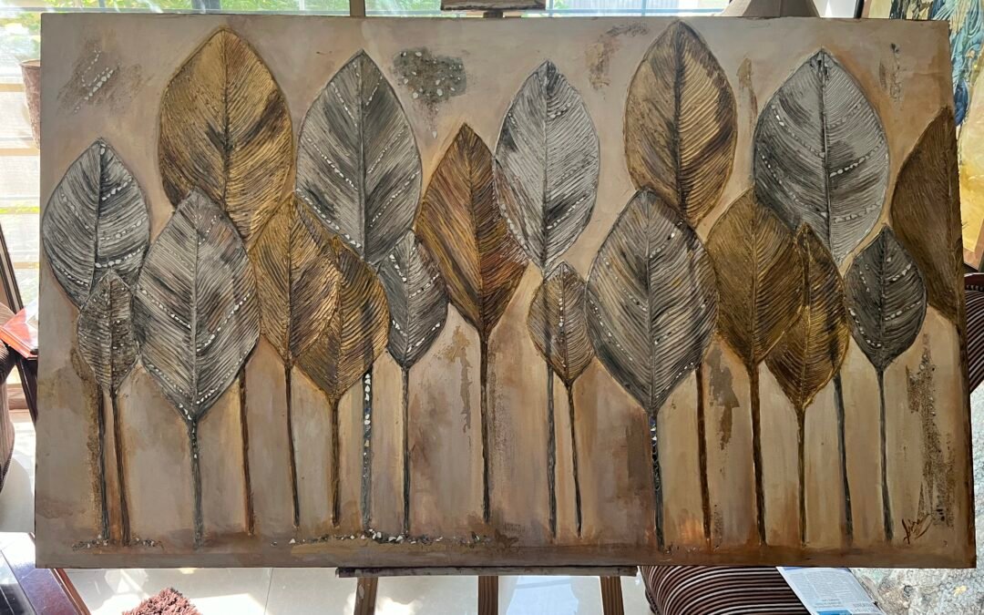 Gold Leaves (3 x 5 Feet)